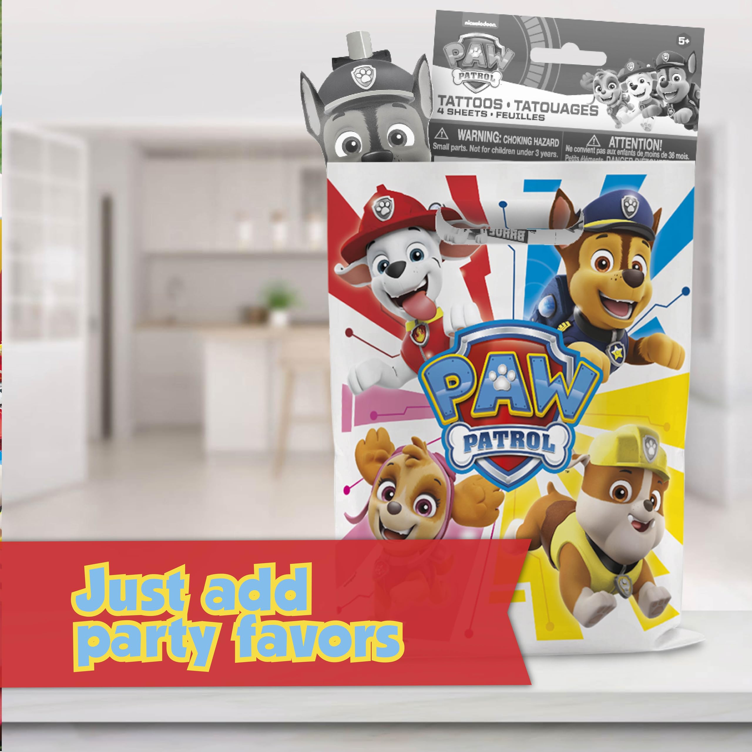 Pack of 16 Paw Patrol bags with colorful design