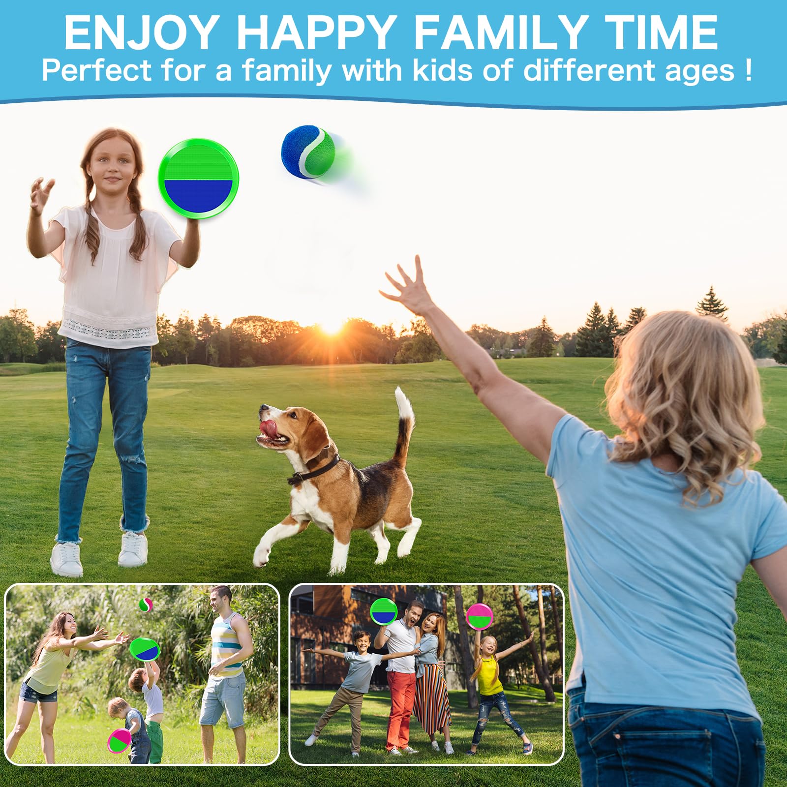 Four balls included in Officygnet Ball Catch Game set