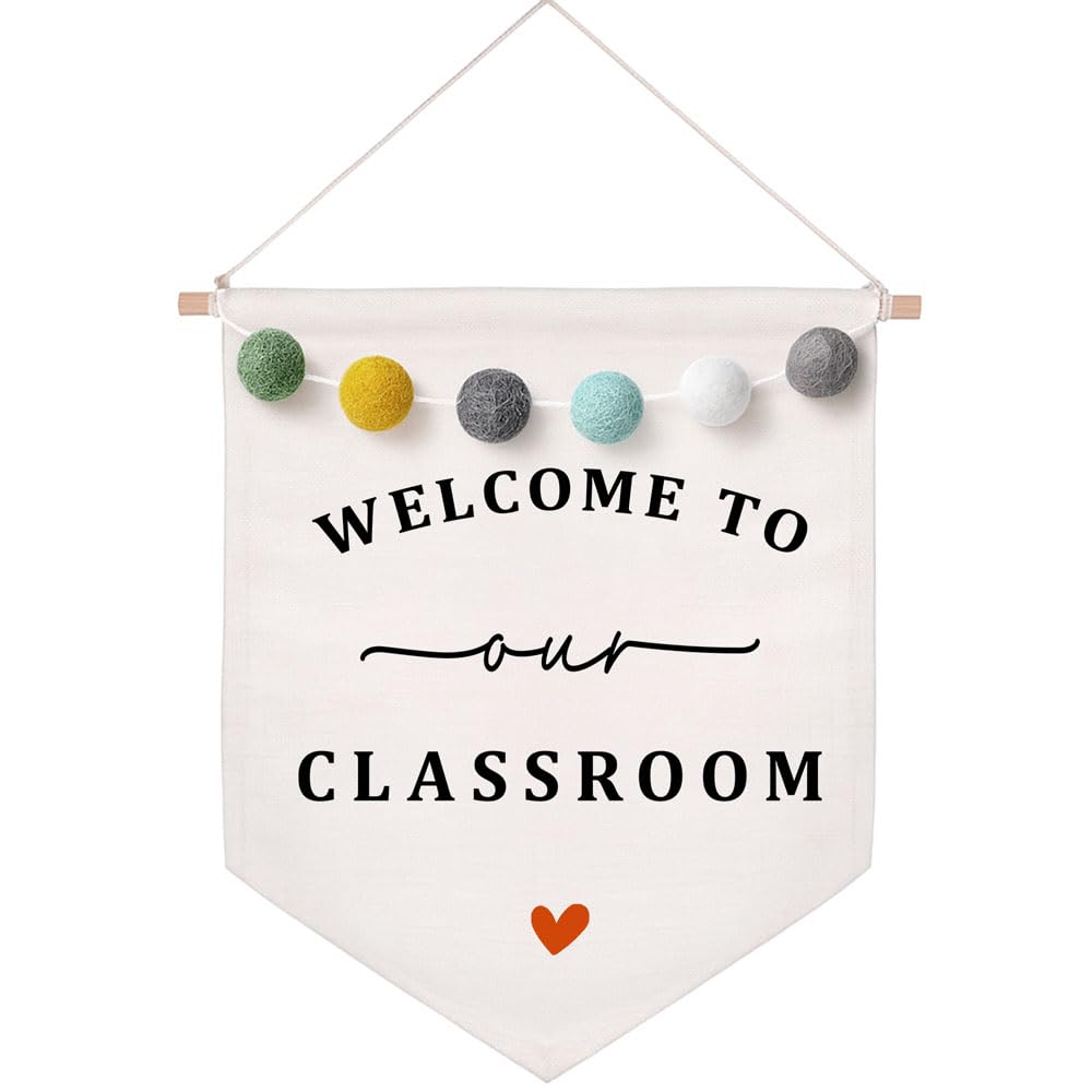 OFlyDesigns Classroom Door Sign Welcome Decor for elementary classrooms