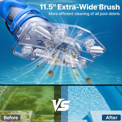 OGERY cordless handheld pool vacuum three filter bag types 180Mesh 300Mesh 500Mesh