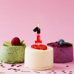 Natural wax handmade birthday candle by OGnomiFX