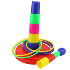 Travel friendly plastic ring toss set by Ogrmar