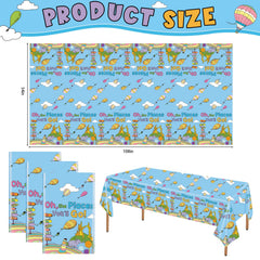Three tablecloths 108 x 54 inches each in package