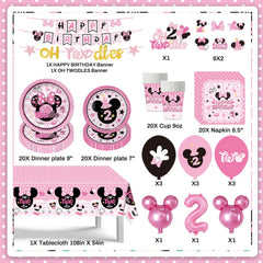 oh-twodles happy birthday banner included with set