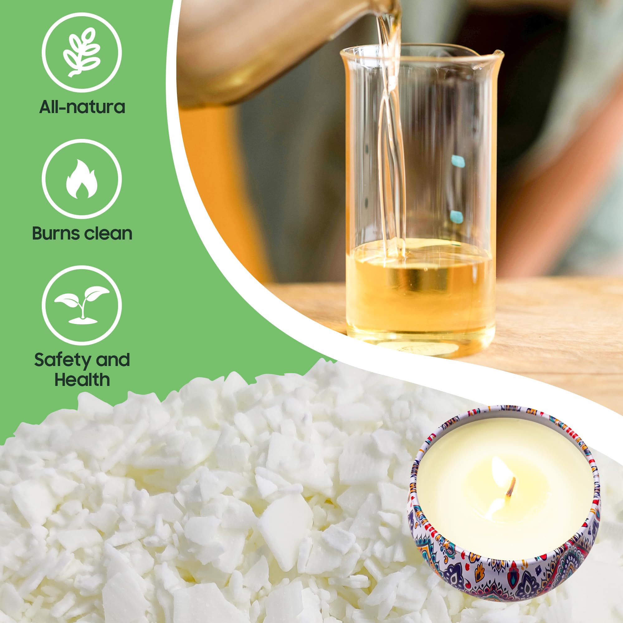 12.4oz soy wax for candle making Ohcans kit