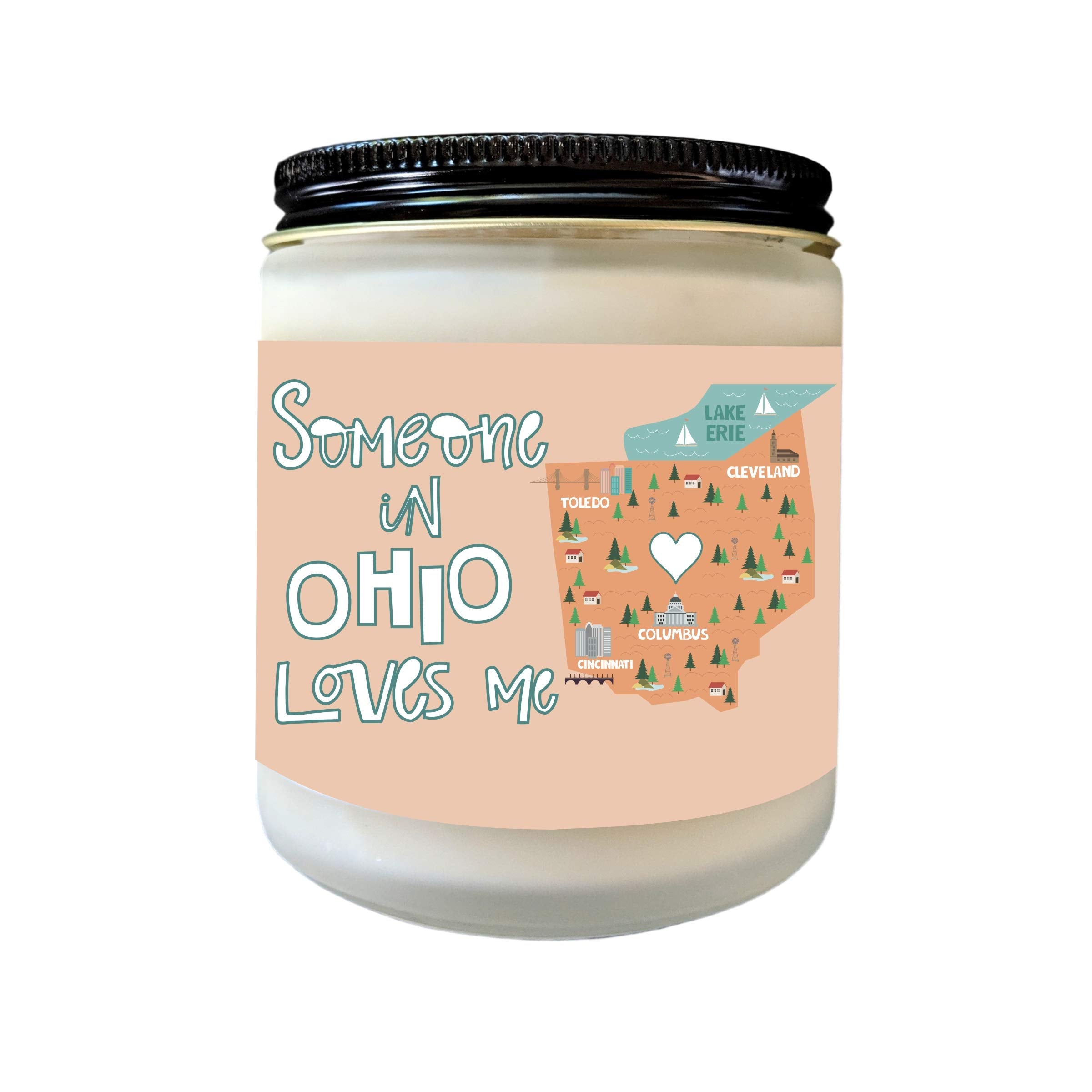 Ohio Love Someone In Ohio Loves Me 9 Oz Soy Candle handmade in Astoria, Oregon