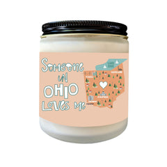 Ohio Love Someone In Ohio Loves Me 9 Oz Soy Candle handmade in Astoria, Oregon