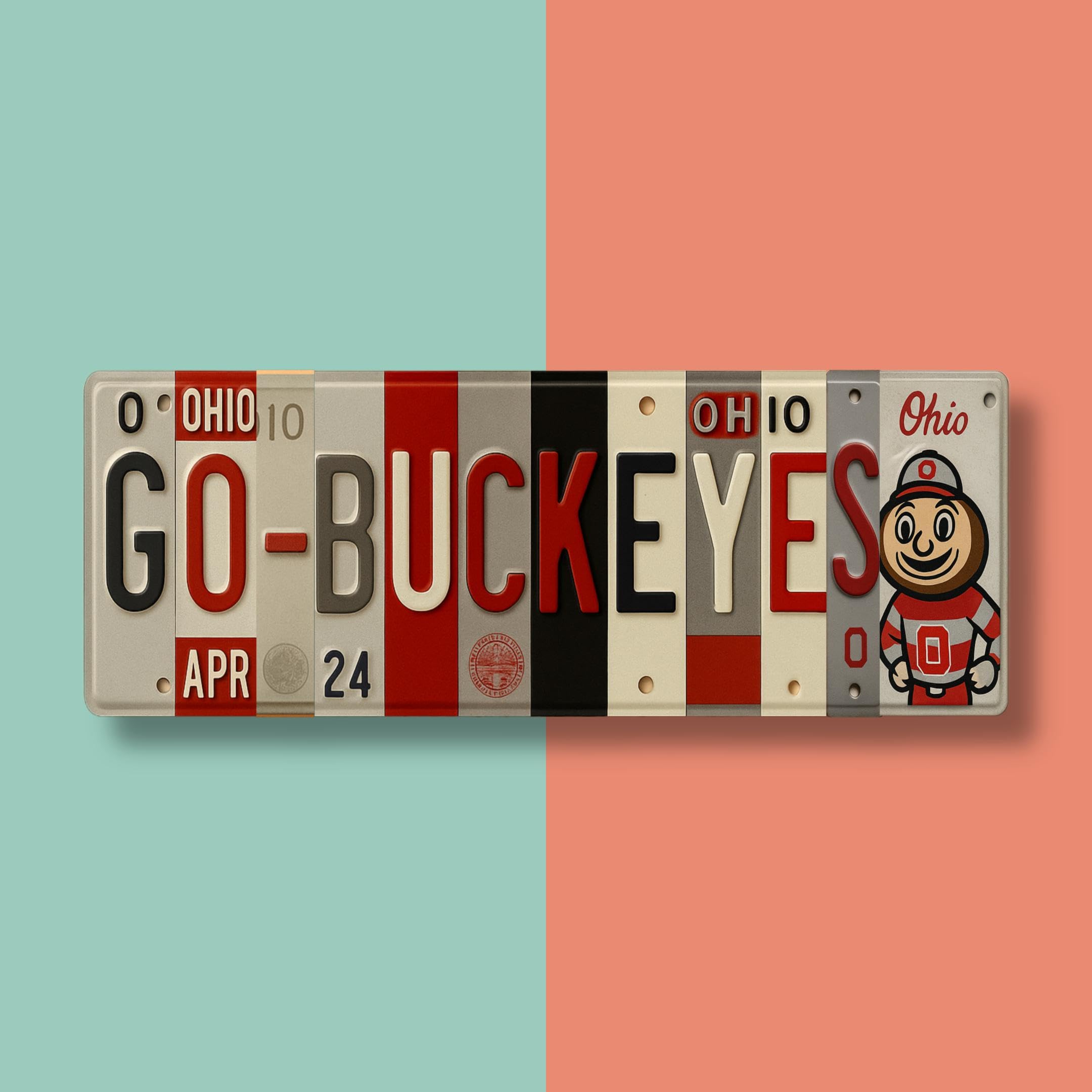 Dorm room fan cave office or garage decor featuring Ohio State Buckeyes