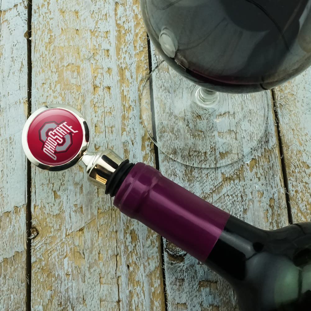 ohio-state-university-primary-logo-wine-bottle-stopper rubber gasket detail