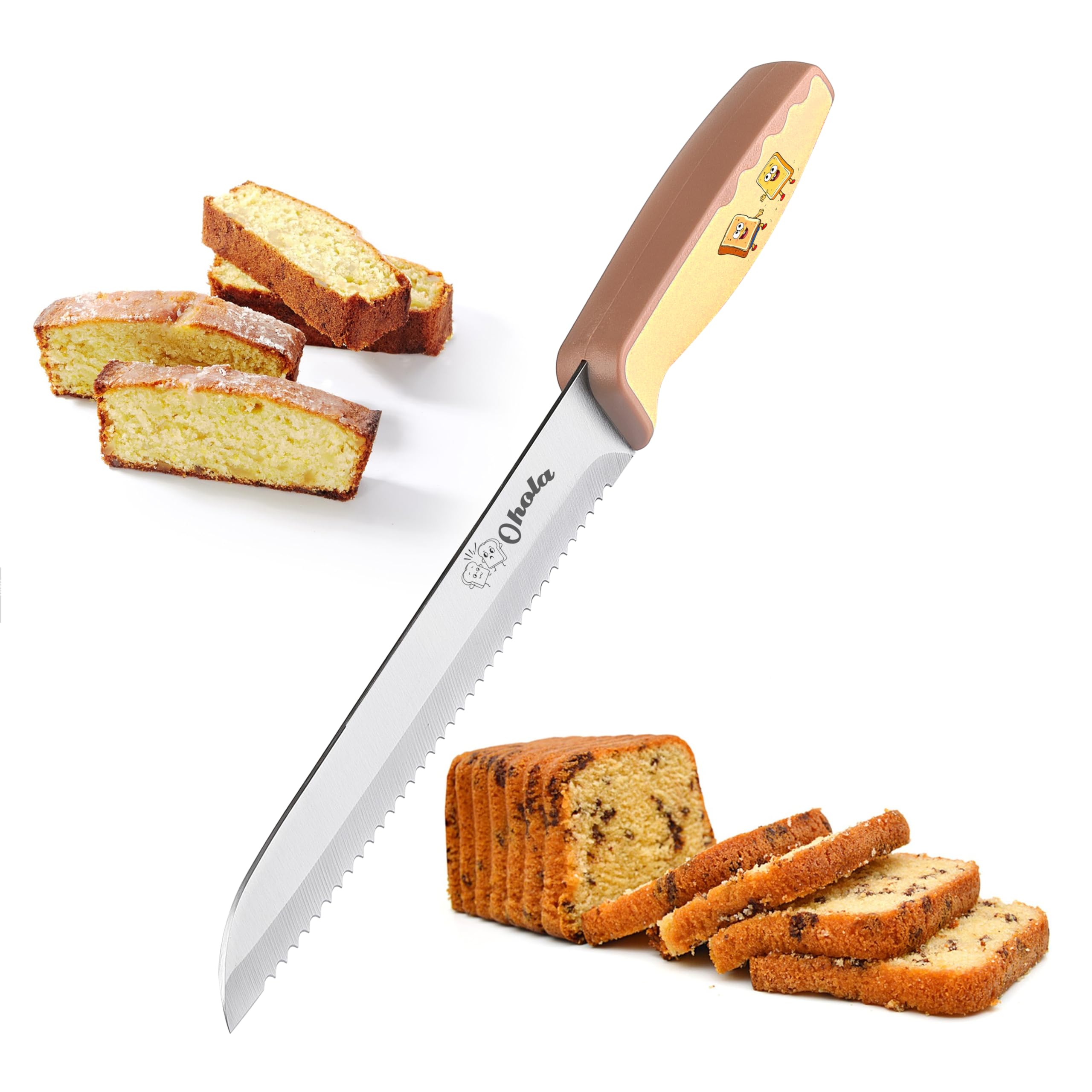 Ohola bread knife ergonomic design for daily use