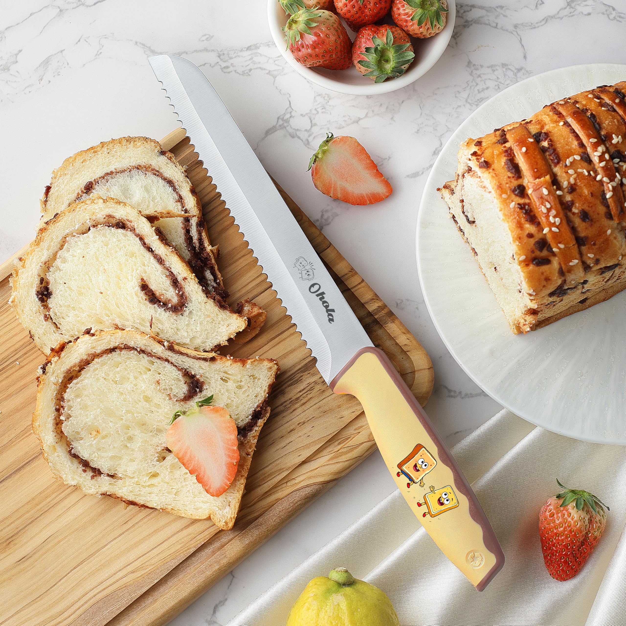 Ohola bread knife ideal for slicing bagels