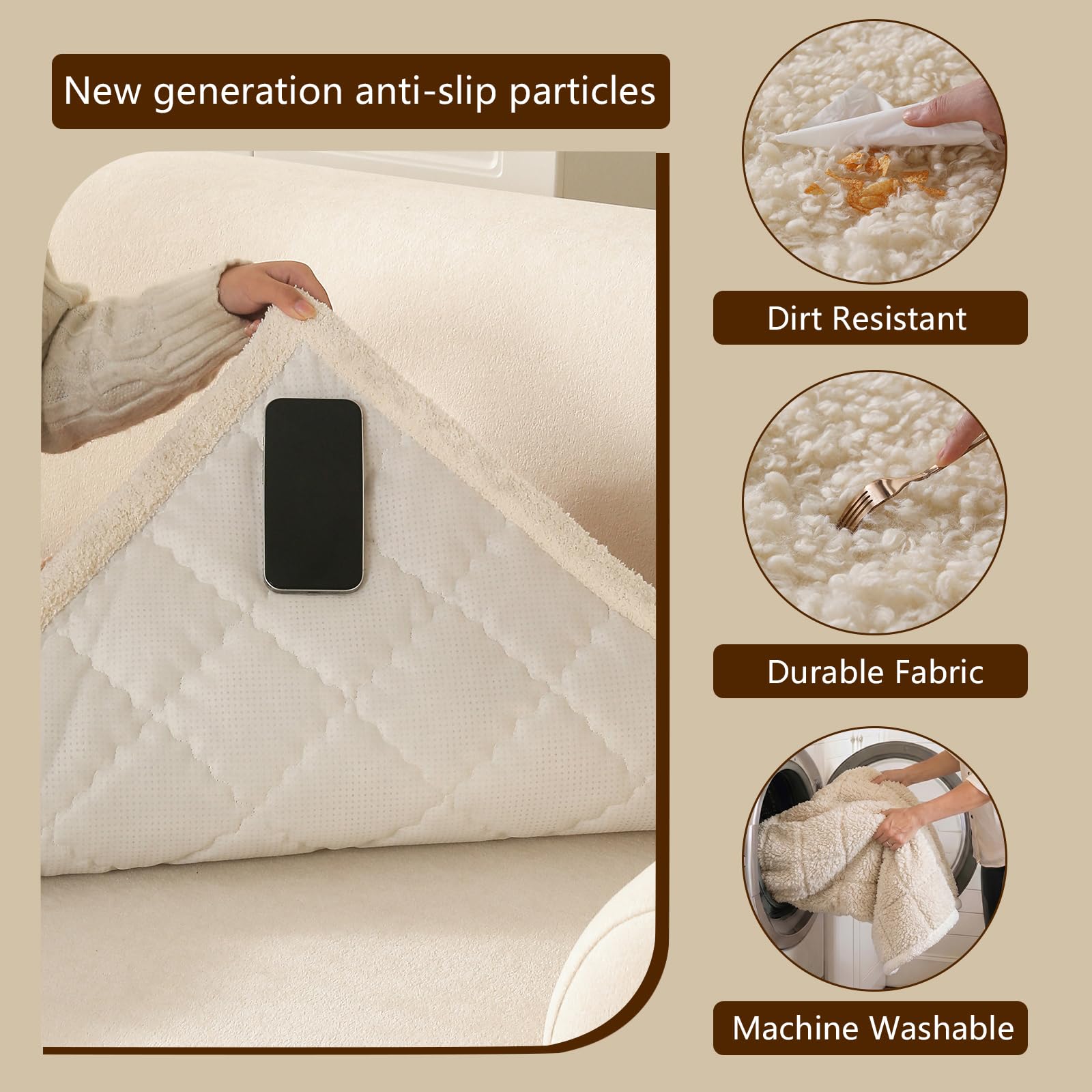 Ivory OHSIO pet furniture protector on sofa