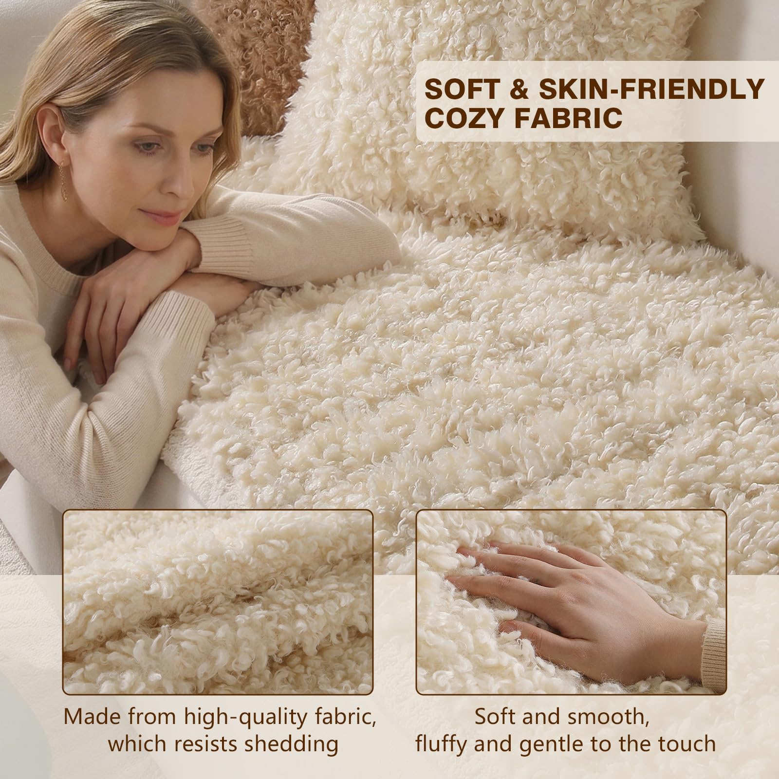 Couch cover being machine washed for easy care