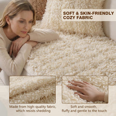 Couch cover being machine washed for easy care