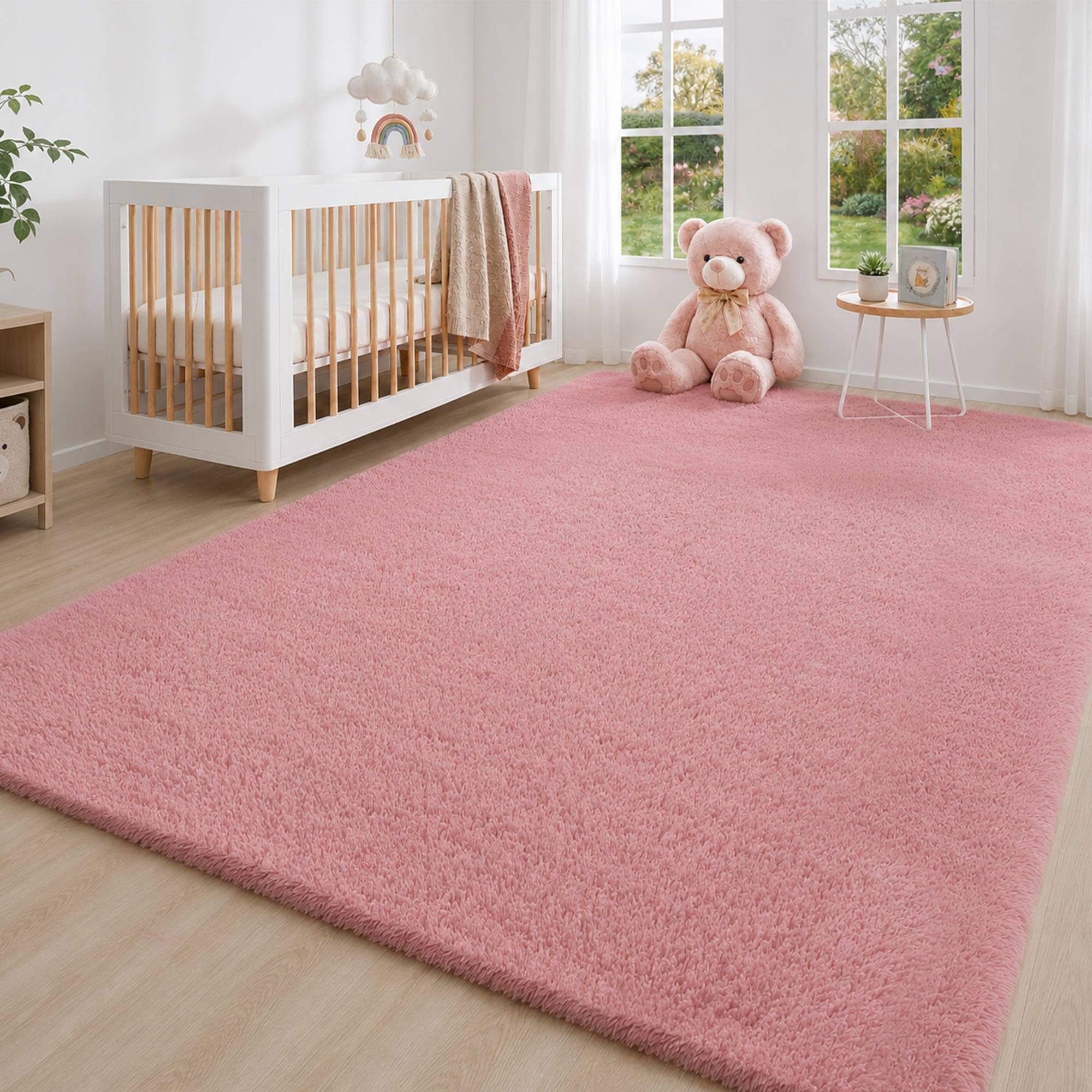 Washable fluffy rug 6x9 ft for home use