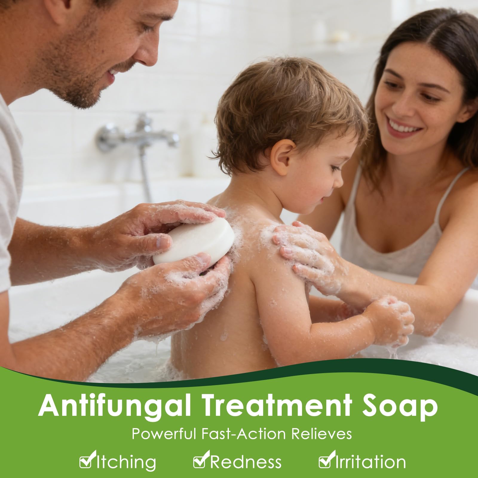Oiangna tea tree oil antifungal soap back label