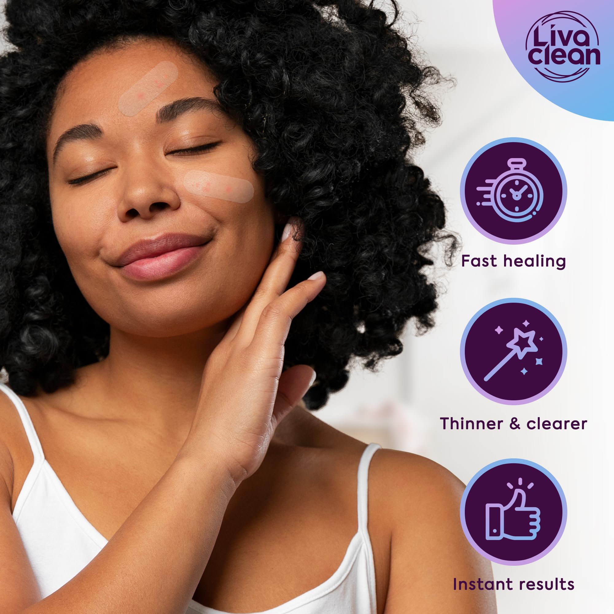 Patches grip oily skin and stay in place