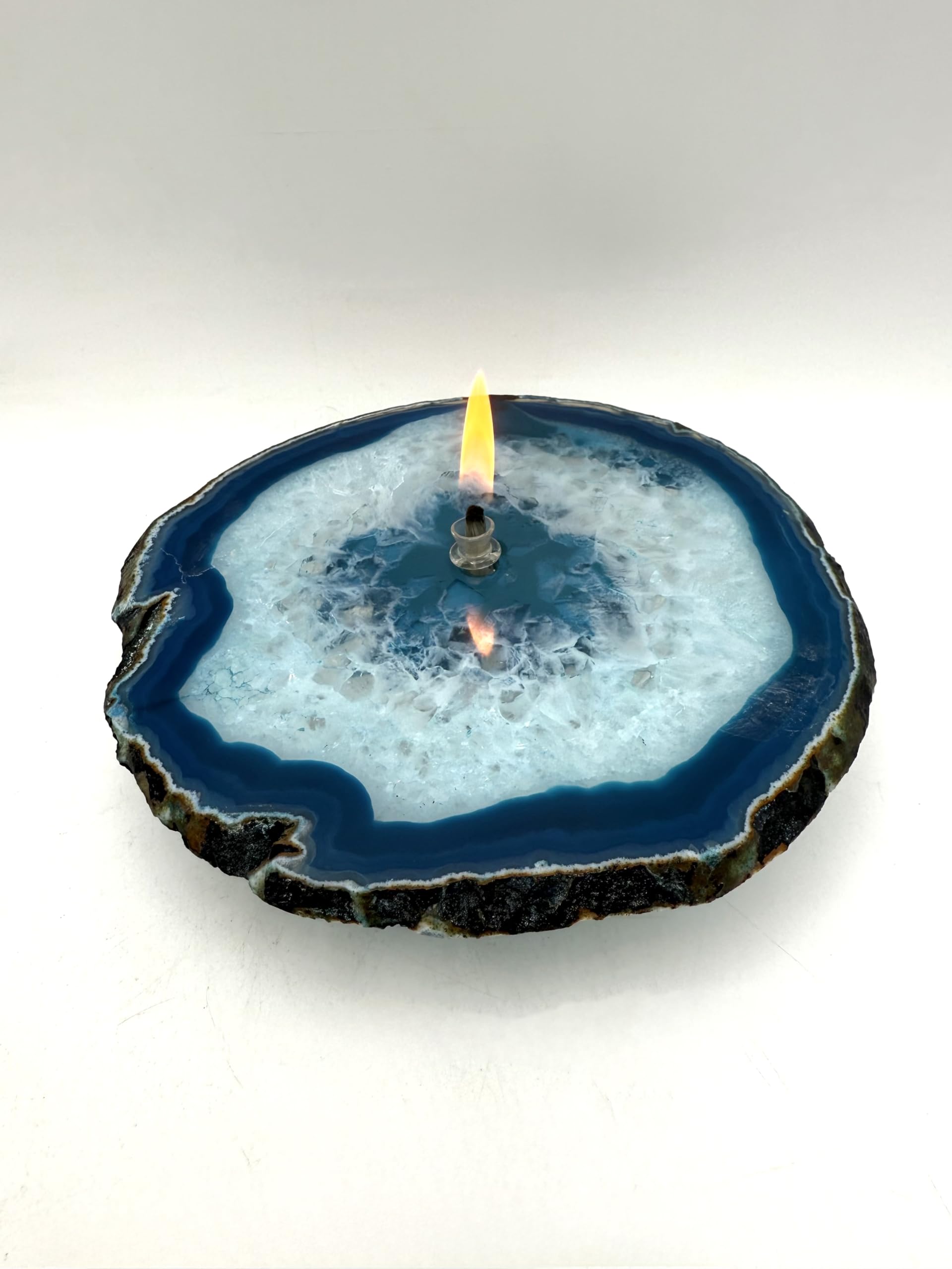 Oil Starter Pack included for Teal Agate candle
