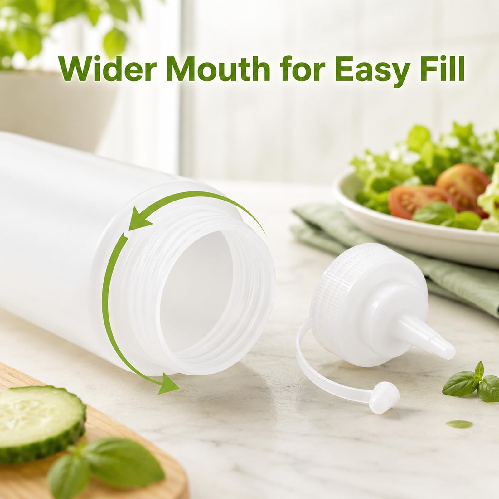 Versatile squeeze bottle for sauces and crafts