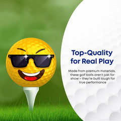 Gift-ready packaging for Oji-Moji emoticon golf balls 12-pack