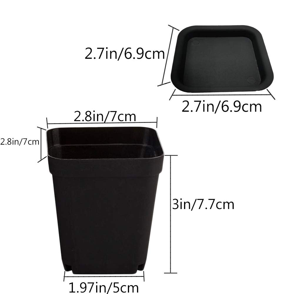 24 drain trays for OJYUDD pots included in the set
