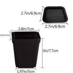 24 drain trays for OJYUDD pots included in the set
