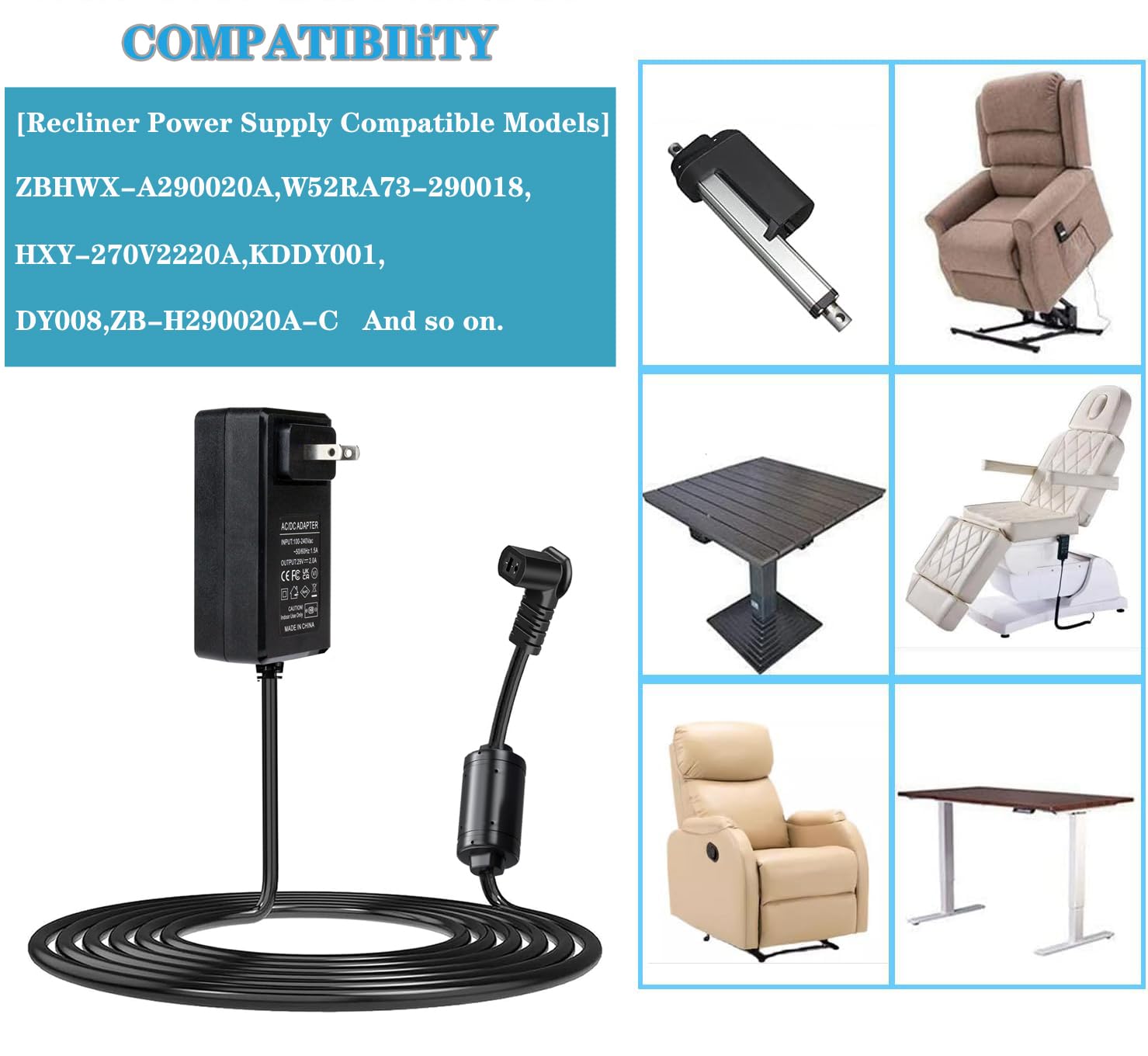 OKIN Limoss Tranquil Ease motors compatibility