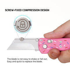 G10 Pink handle with four color doughnut on Otacle U1