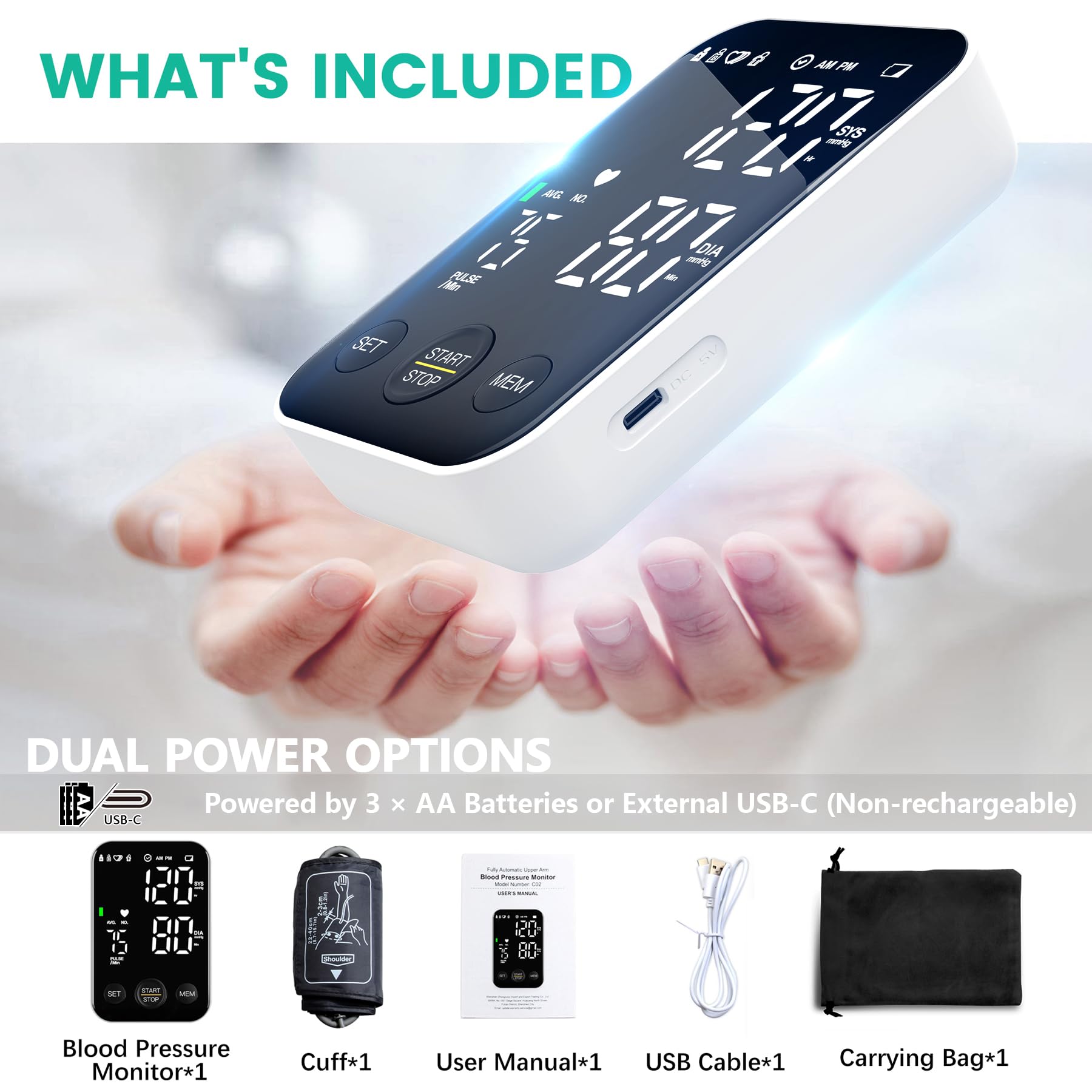 Compact design for home or travel with Oklar monitor
