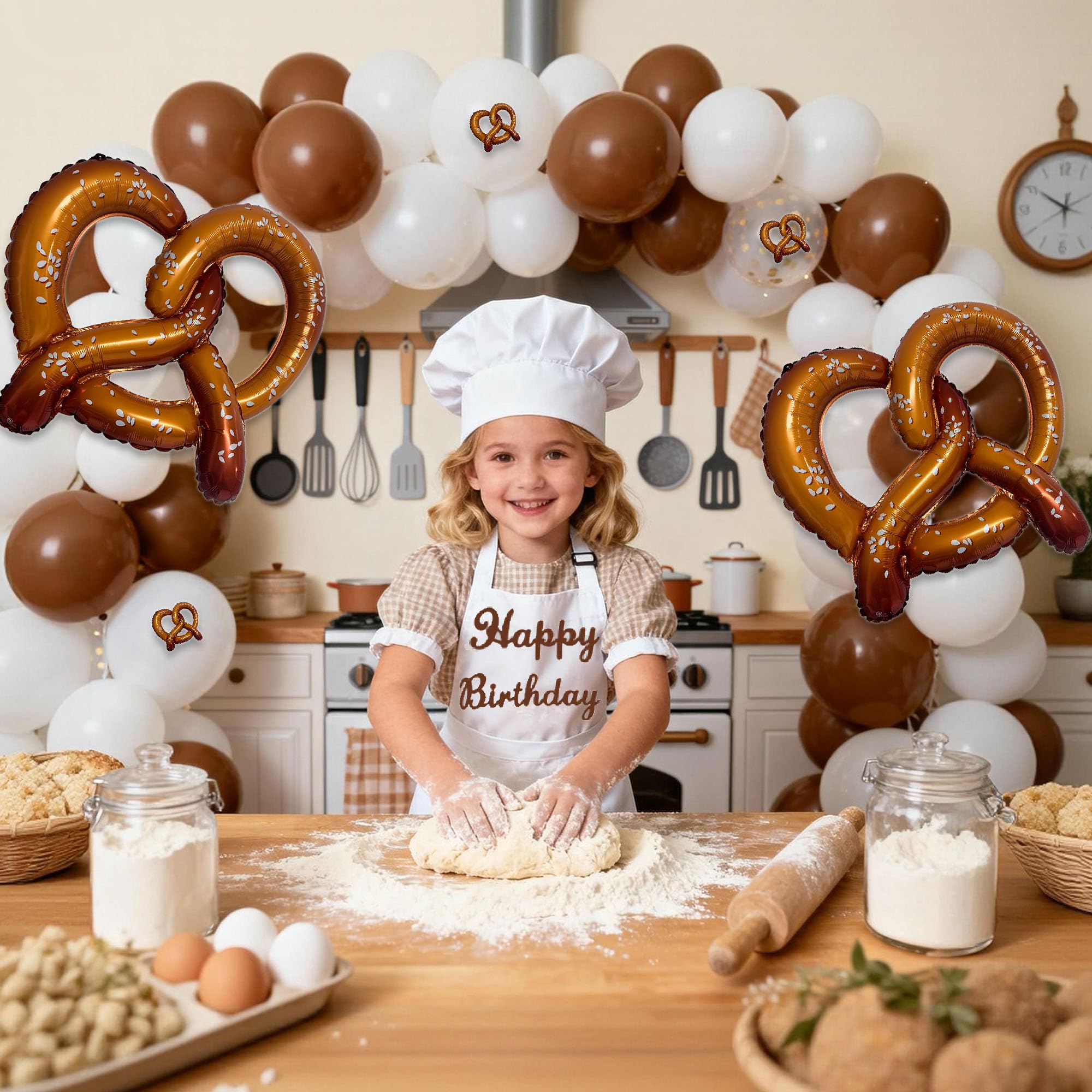 Oktoberfest themed foil balloons for beer garden decor