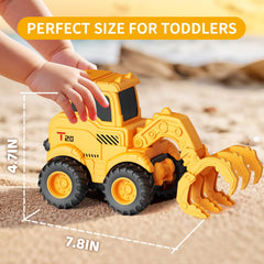Road roller toy included in Olbyefly construction toys set