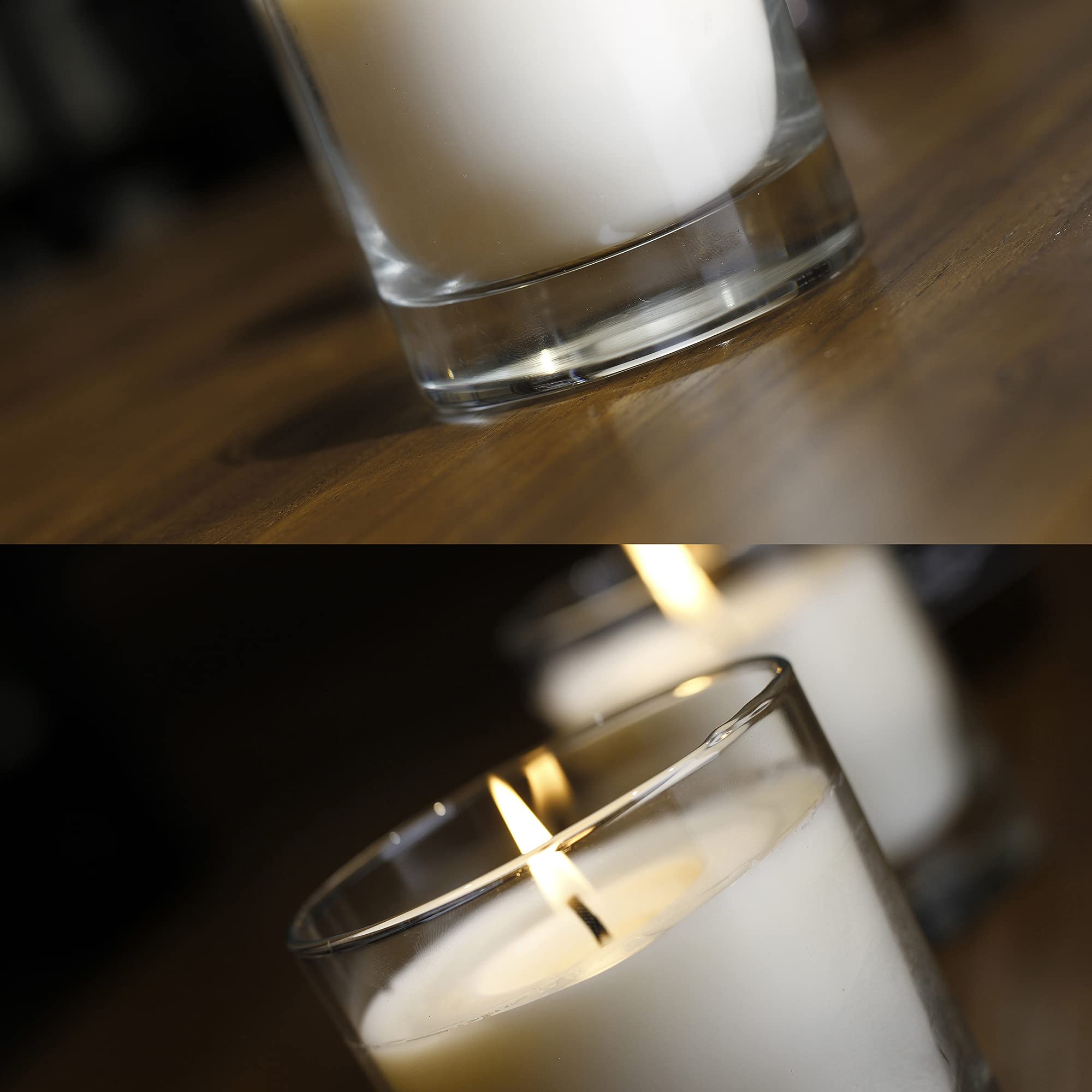 Whiskey glass packaging for jar candle presentation