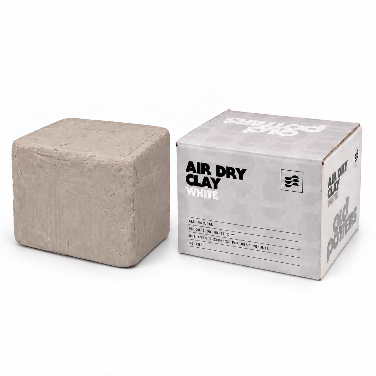Old Potters Premium Air Dry Clay white 10 lbs packaging