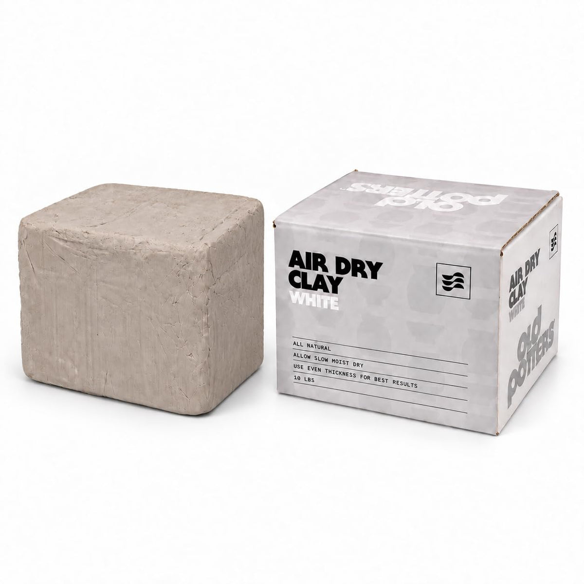 Old Potters Premium Air Dry Clay white 10 lbs packaging