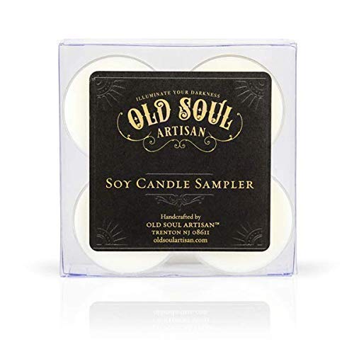 Old Soul Artisan scented soy candle sampler four tea lights in heat resistant containers