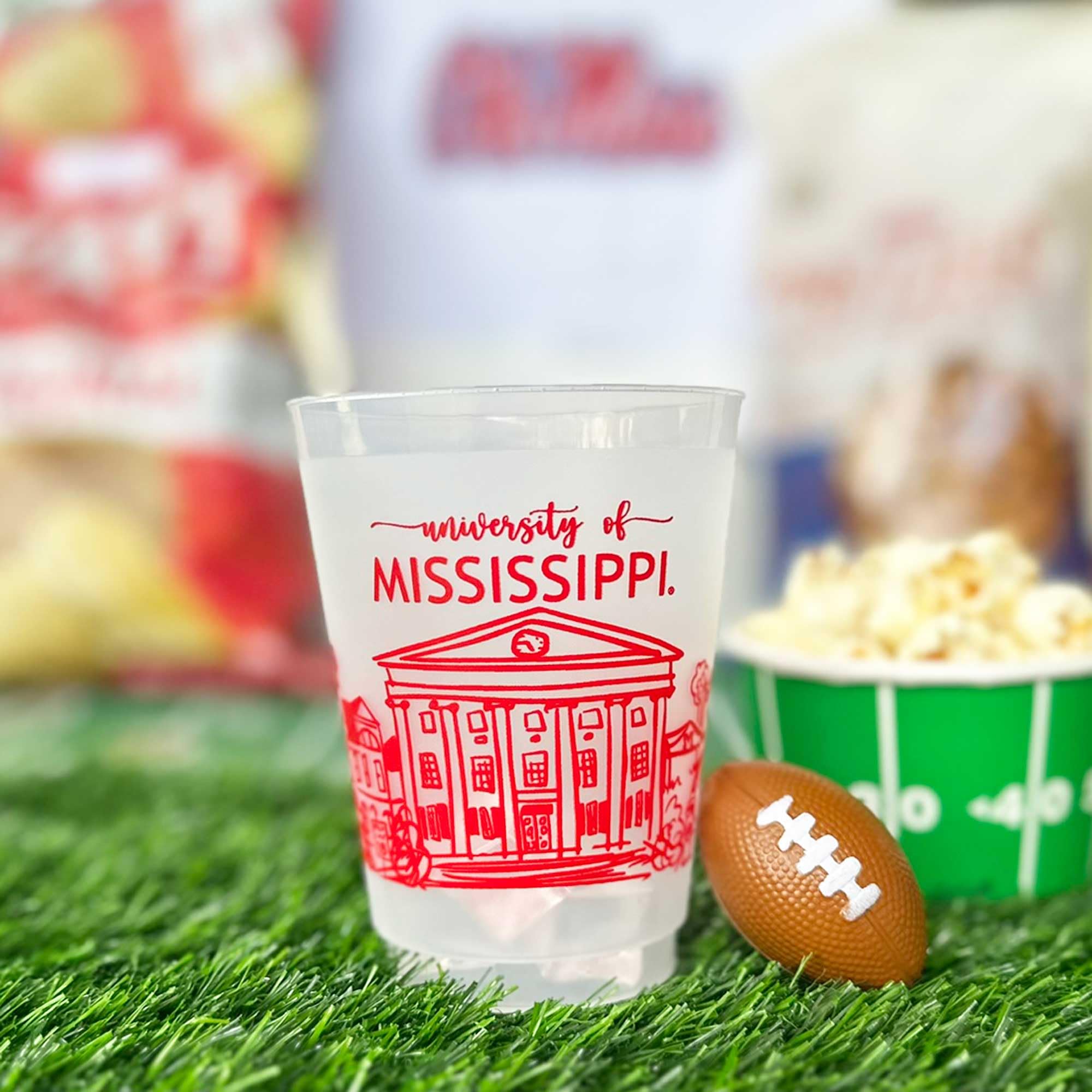 Ole Miss Rebels 16oz frosted plastic cup for parties