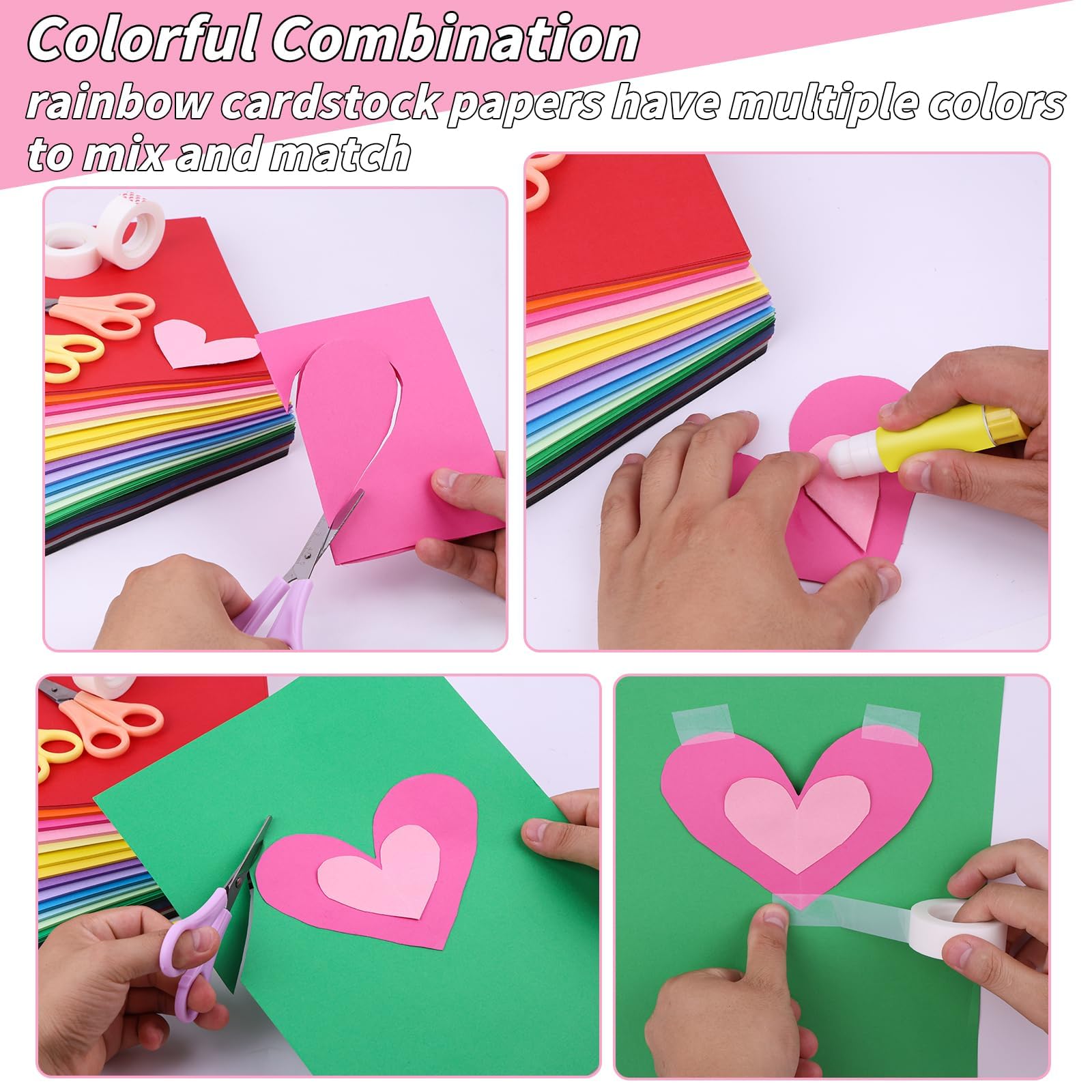 Oleitodh 300 sheets cardstock pack