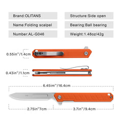 G046 Mecha Mini pocket knife with liner lock and back clip