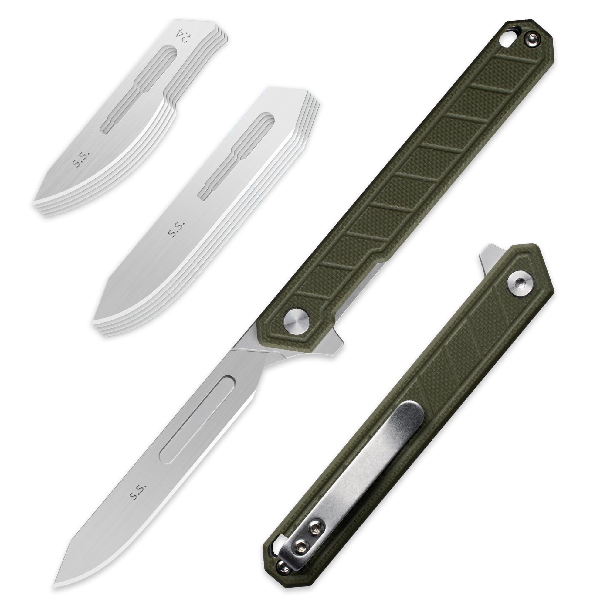 OLITANS G046 folding scalpel with G10 handle