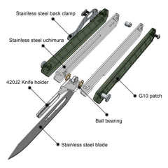 Mecha mini slim folding scalpel blades 5x24 included
