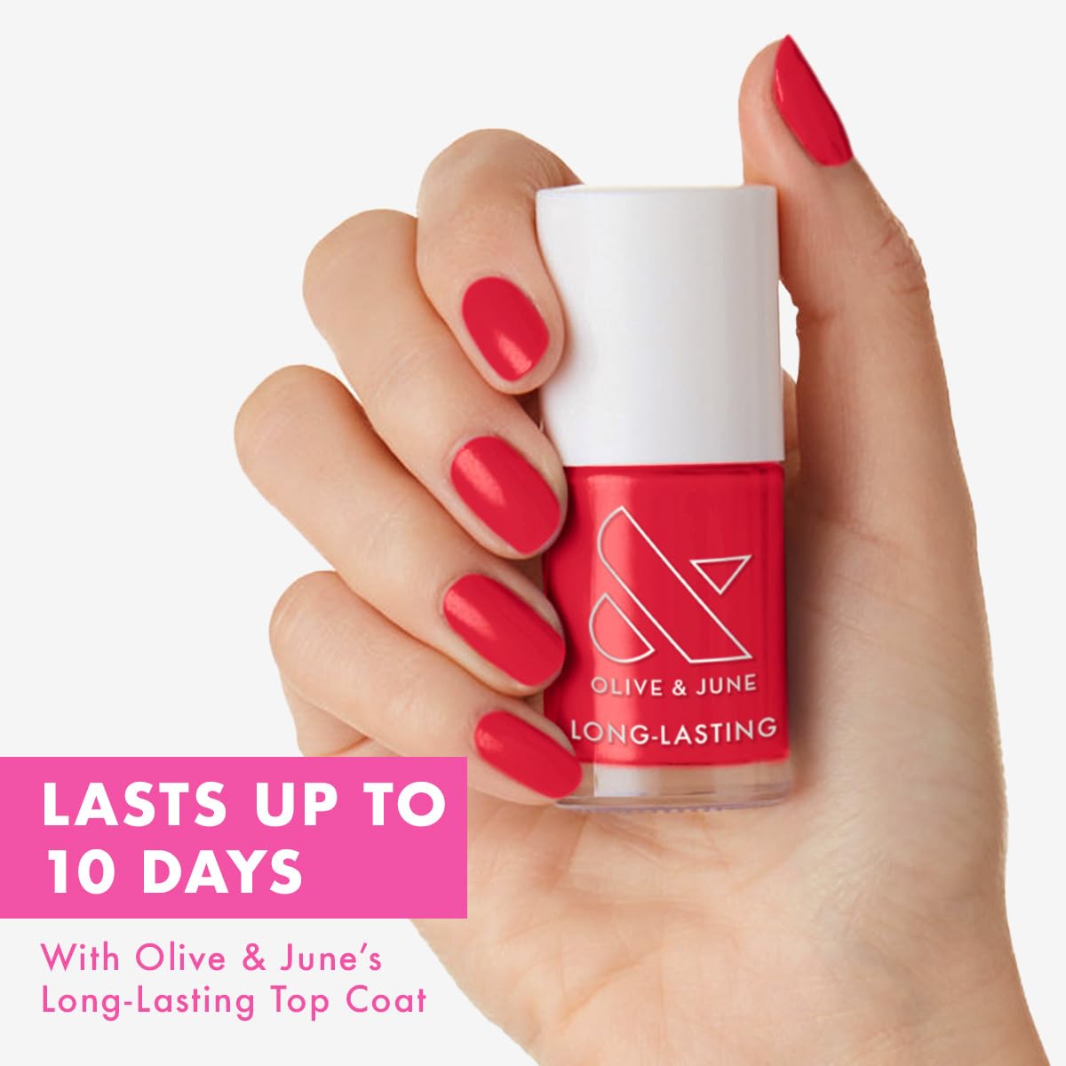 Olive & June Long-Lasting Nail Polish Hibiscus cap