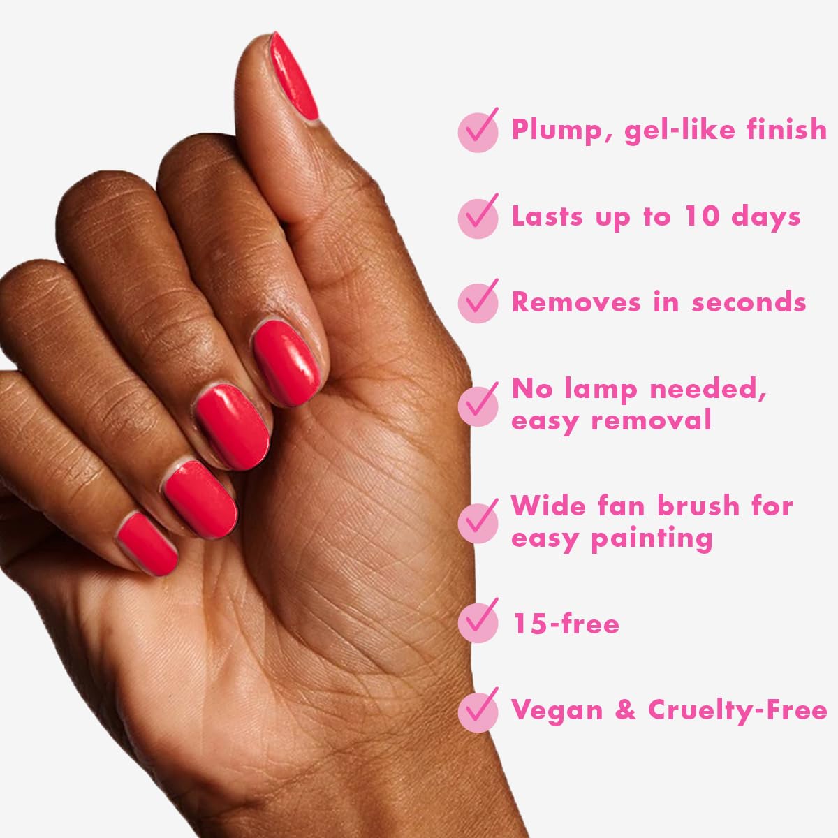 Olive & June vegan nail polish hibiscus label