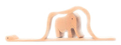 Olive oil finish beech wood puzzle Little prince detail
