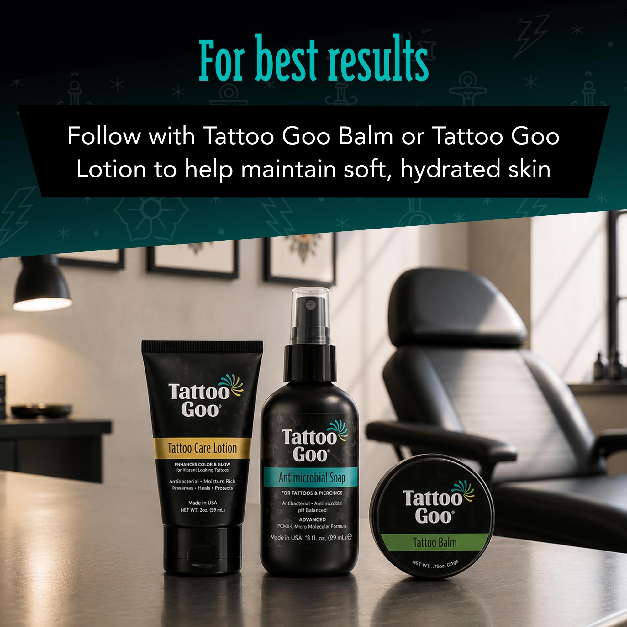 Tattoo Goo cleansing soap packaging 3 oz