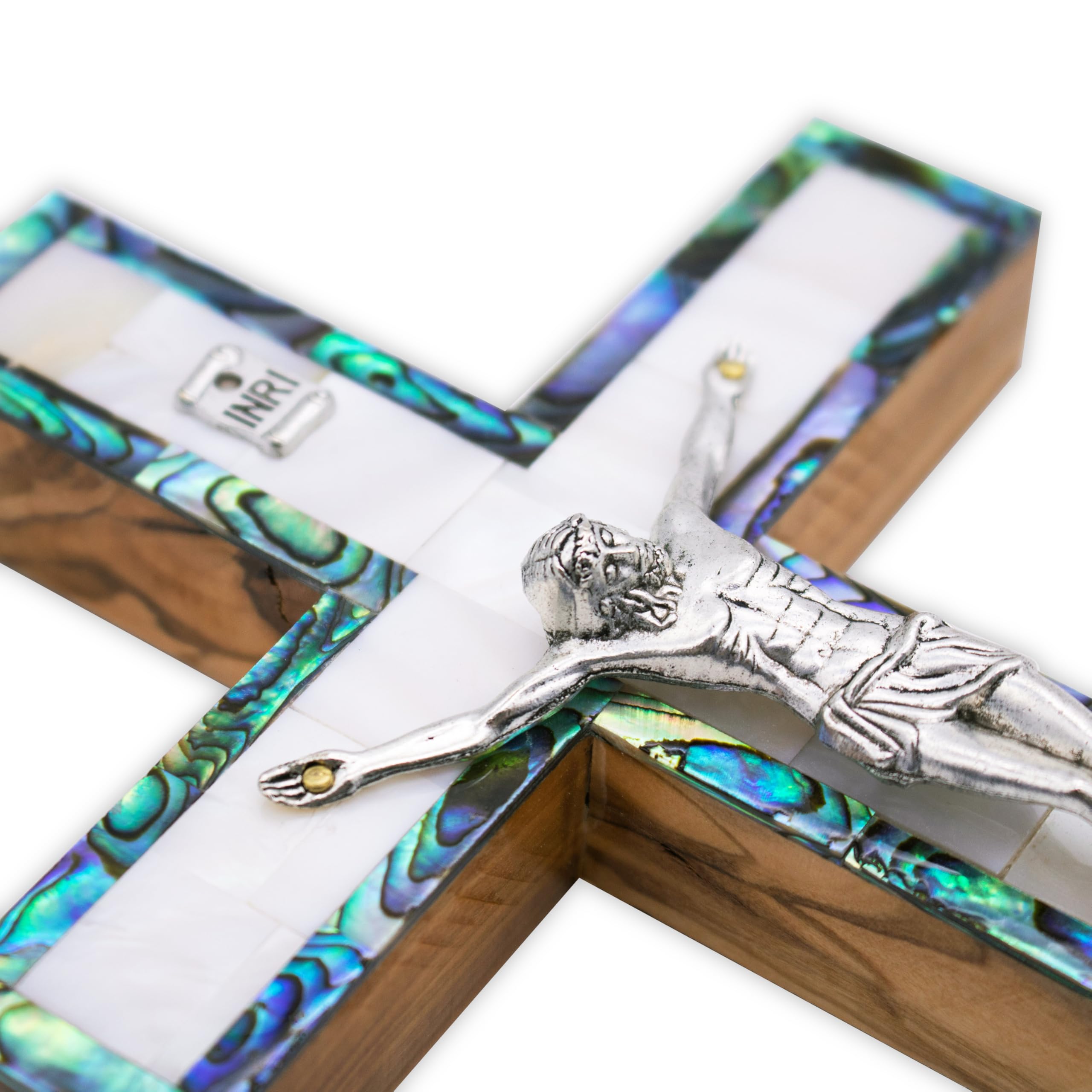 Olive wood wall cross from the Holy Land Bethlehem