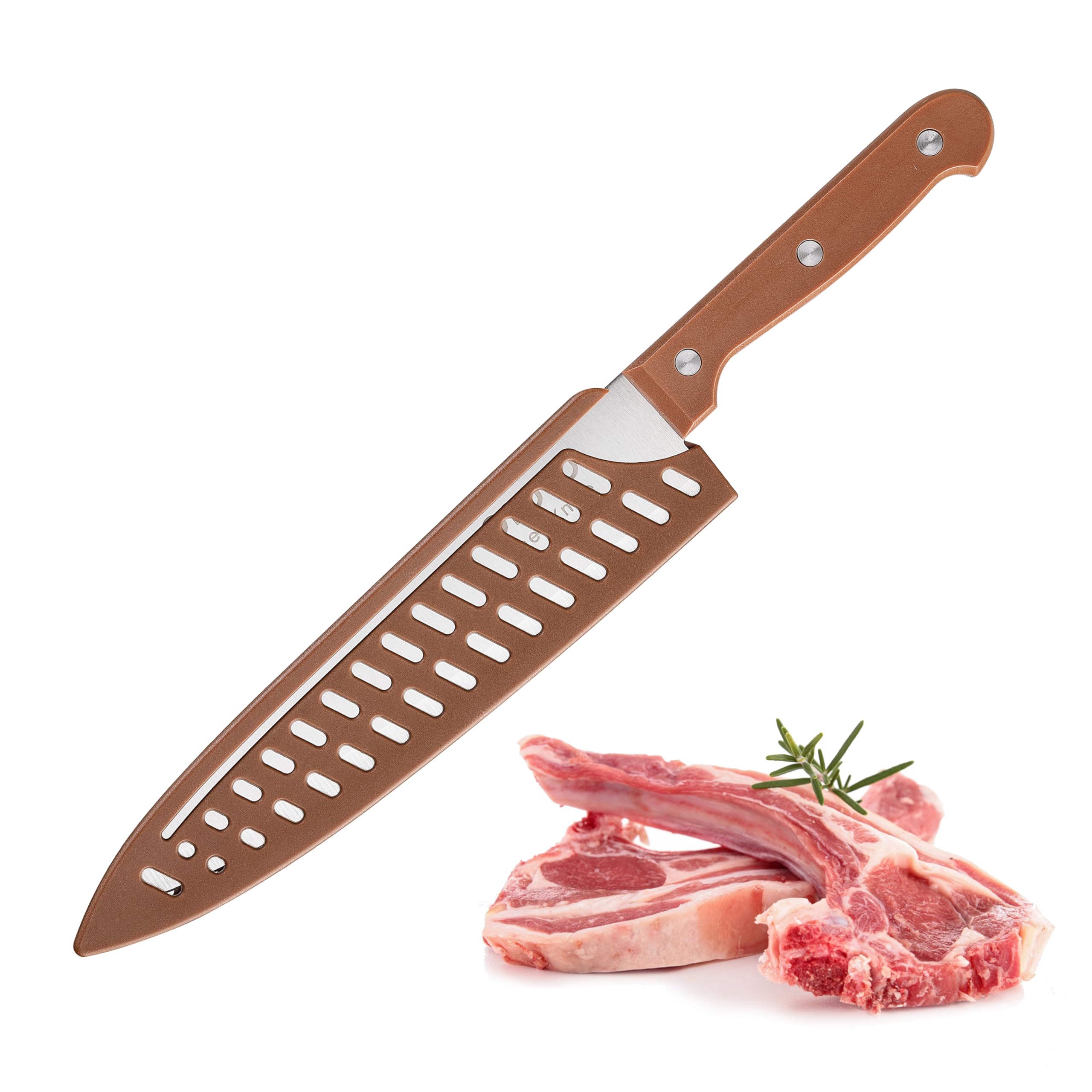 Brown handle design OLULU chef knife