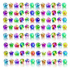 OLUPP light up rings 48 pcs six shapes