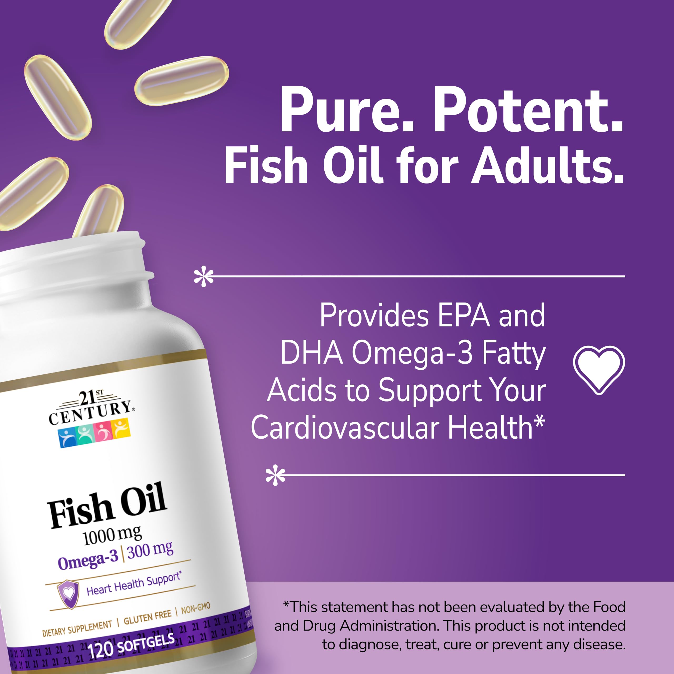 mercury-filtered omega-3 softgels with EPA and DHA