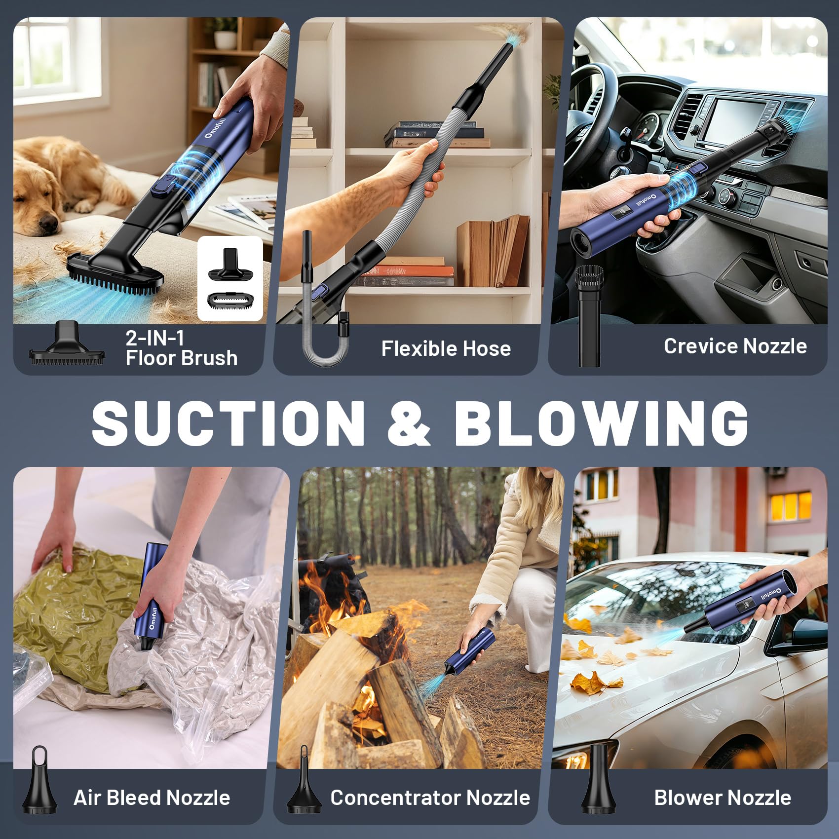 Type-C charged cordless vacuum with 140W motor