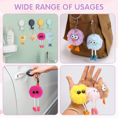 Durable plush keychains with sturdy metal hardware by OMyFav